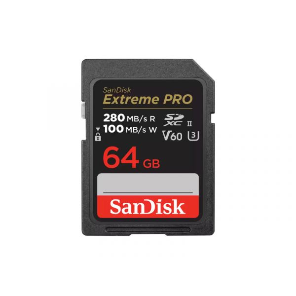 Sandisk Extreme Pro SDXC memóriakártya 64GB UHS-II, V60 (215491)